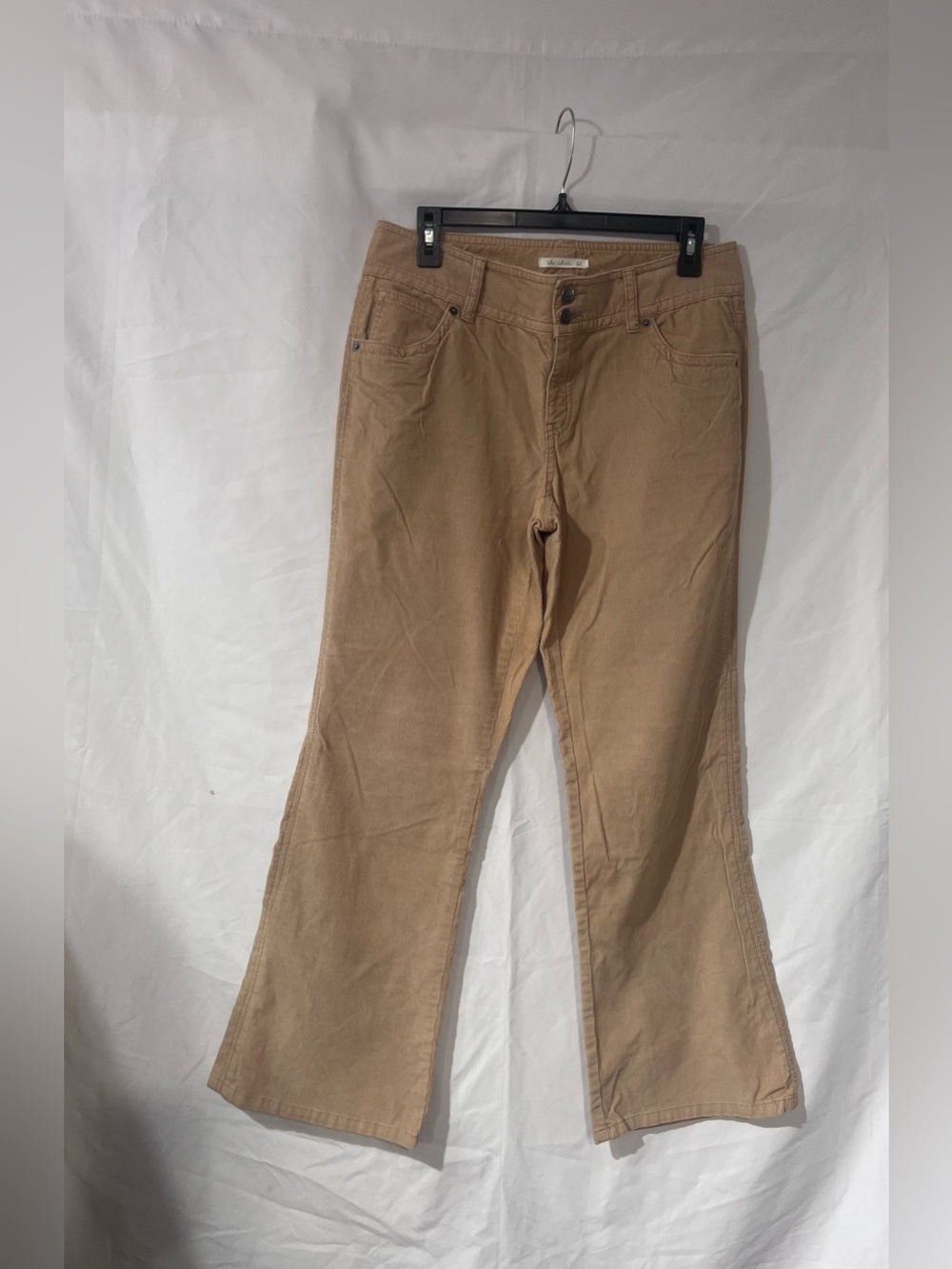 LONDONJEAN Women's Flared Jeans in Tan